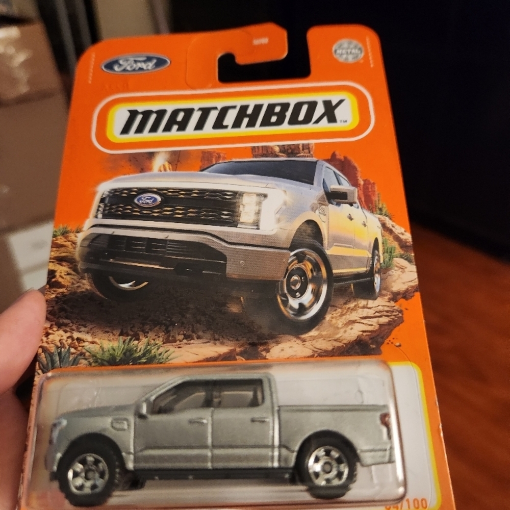 Match Silver Ford Toy Truck